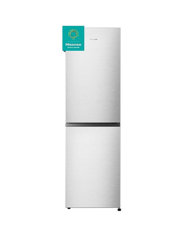 Hisense RB327N4BCE 55cm Wide Total No Frost Freestanding Fridge Freezer - Silver